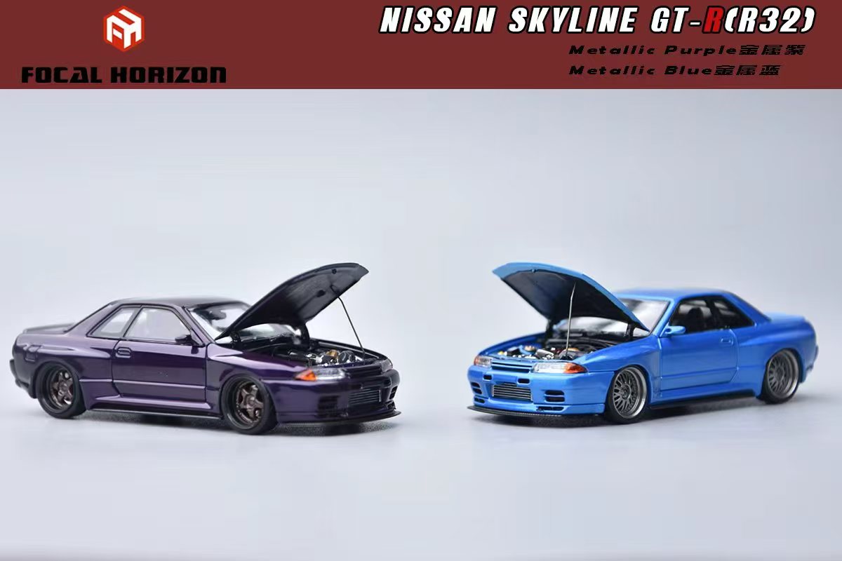 [Preorder] Focal Horizon 1:64 Nissan Skyline GT-R 3rd Generation R32 Japanese Garage Active Modified Version (2 Colours)
