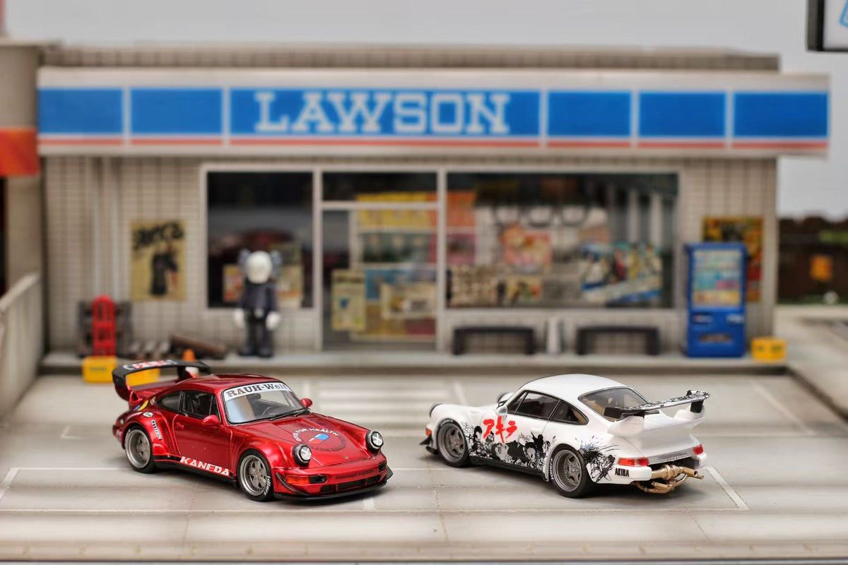 [Preorder] Street Weapon 1:64 Porsche RWB 964 AKIRA Livery (2 Colours)