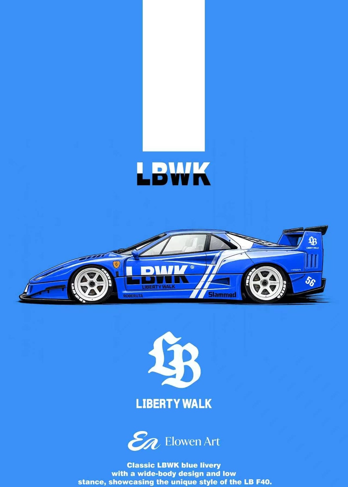 [Preorder] Elowen Art 1:64 Ferrari F40 LBWK (6 Colours)