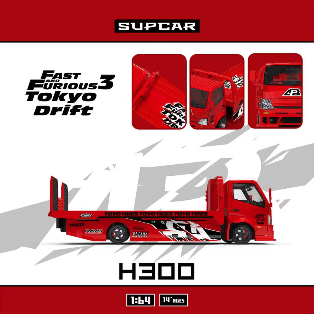 [Preorder] SUPCAR 1:64 H300 Fast & Furious 3 Tokyo Drift Livery SC647253
