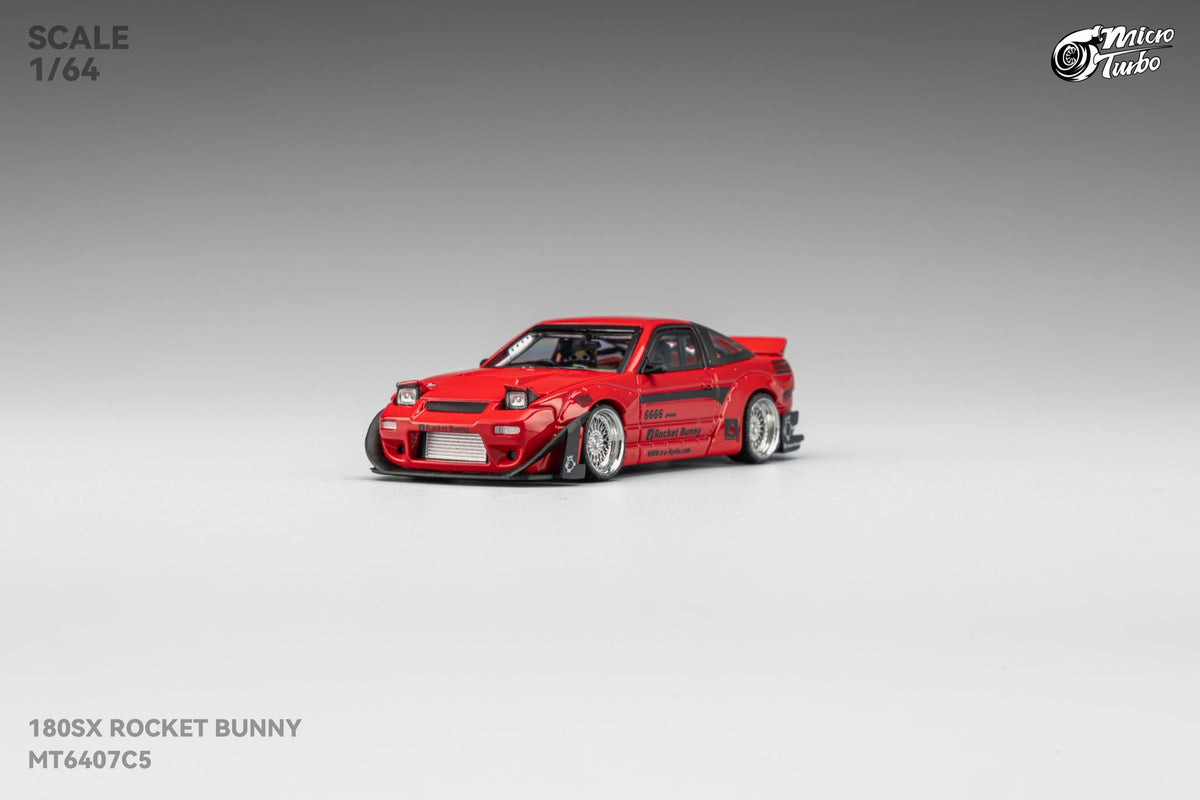 [Preorder] Microturbo 1:64 180SX Rocket Bunny - Metallic Red MT6407C5