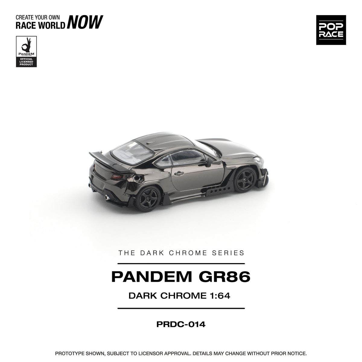 [Preorder] POPRACE 1:64 PANDEM GR 86 DARK CHROME PRDC014