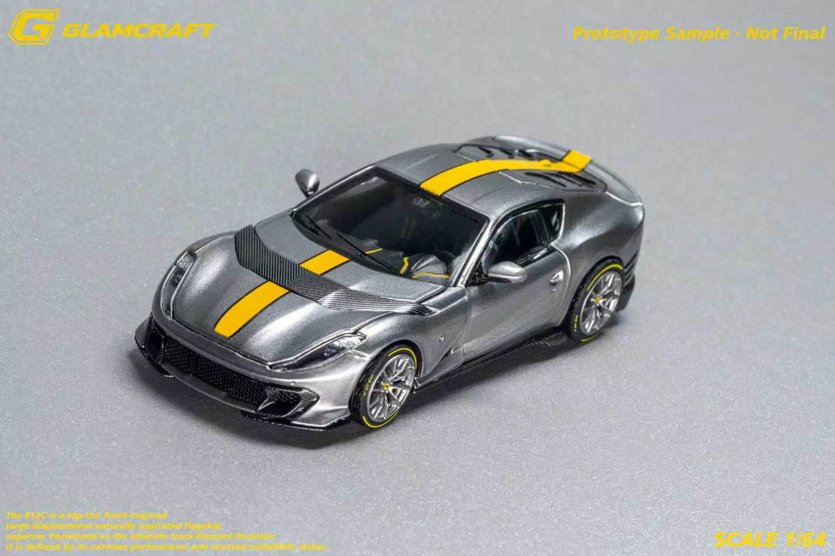 [Preorder] GlamCraft 1:64 Ferrari 812C Grey