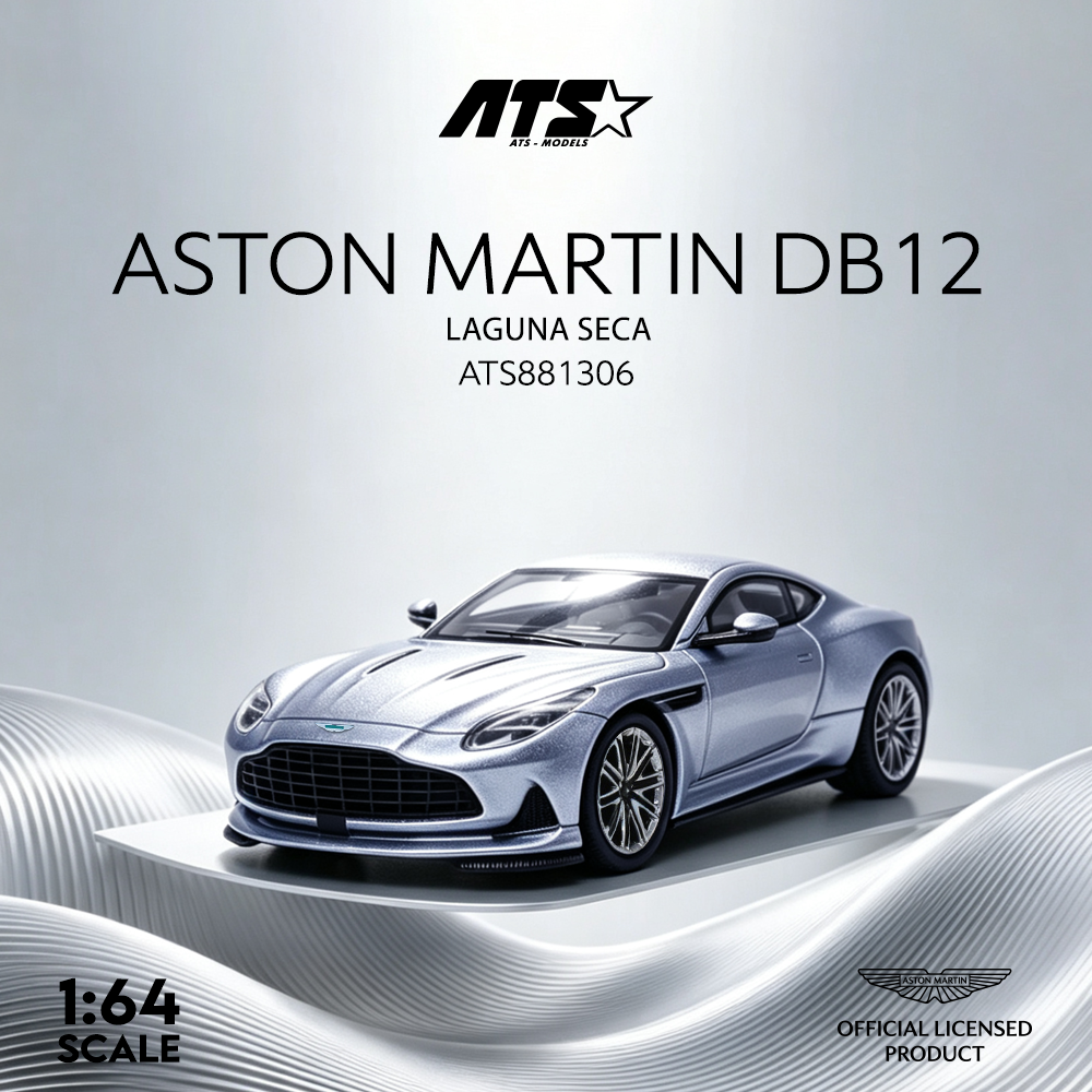[Preorder] ATS Model 1:64 Aston Martin DB12 Silver/Metallic Brown (2 Colours) ATS881306/ ATS881308