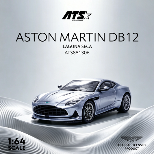 [Preorder] ATS Model 1:64 Aston Martin DB12 Silver/Metallic Brown (2 Colours) ATS881306/ ATS881308