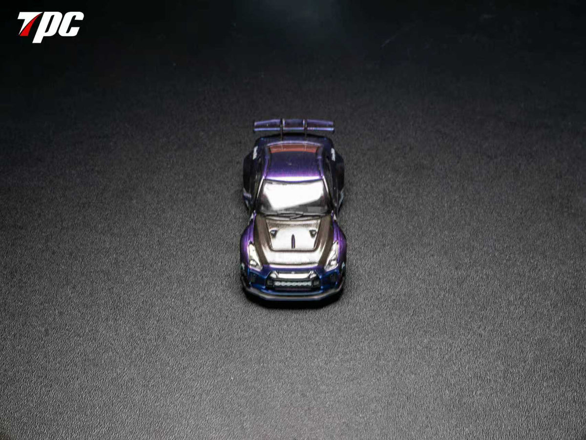 TPC 1:64 LBWK GTR35 Custom Edition Midnight Blue Chameleon