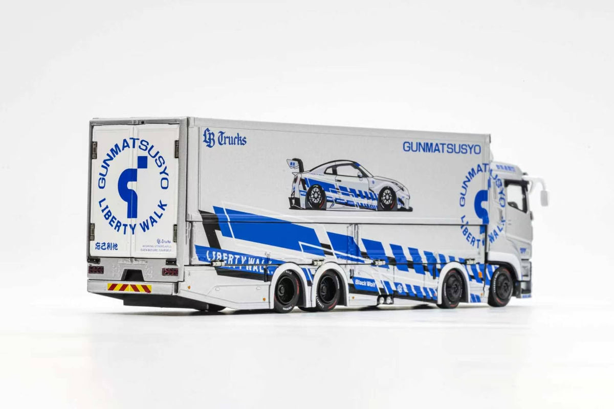[Preorder] GCD 1:64 LB TRUCKS Mitsubishi Fuso Super Great SILVER TAS Version KS-073-635