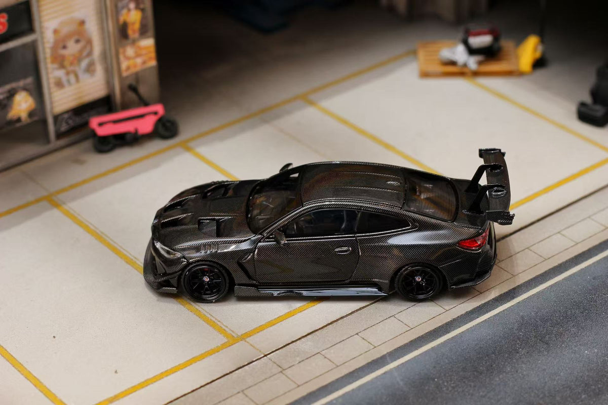 [Preorder] Street Weapon 1:64 Flossmann Full Widebody Kit BMW G82 M4 Black Full Carbon TMCS Malaysia Exhibition Edition