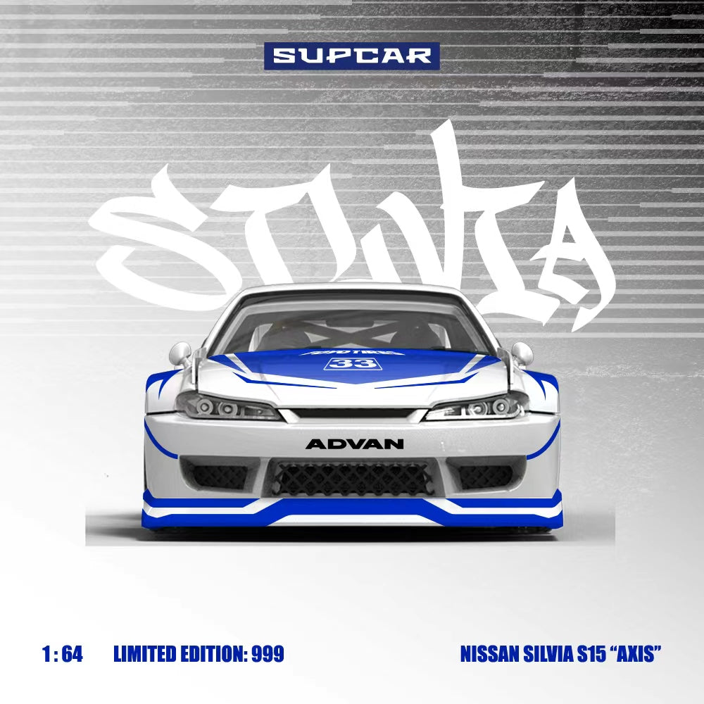 [Preorder] SUPCAR 1:64 Nissan SILVIA S15 'AXIS" no.33 SC646011