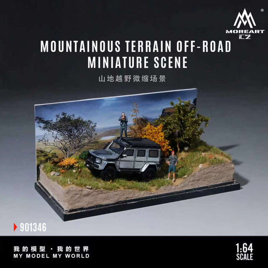 [Preorder] MoreArt 1:64 MOUNTAINOUS TERRAIN OFF-ROADMINIATURE SCENE MO901346