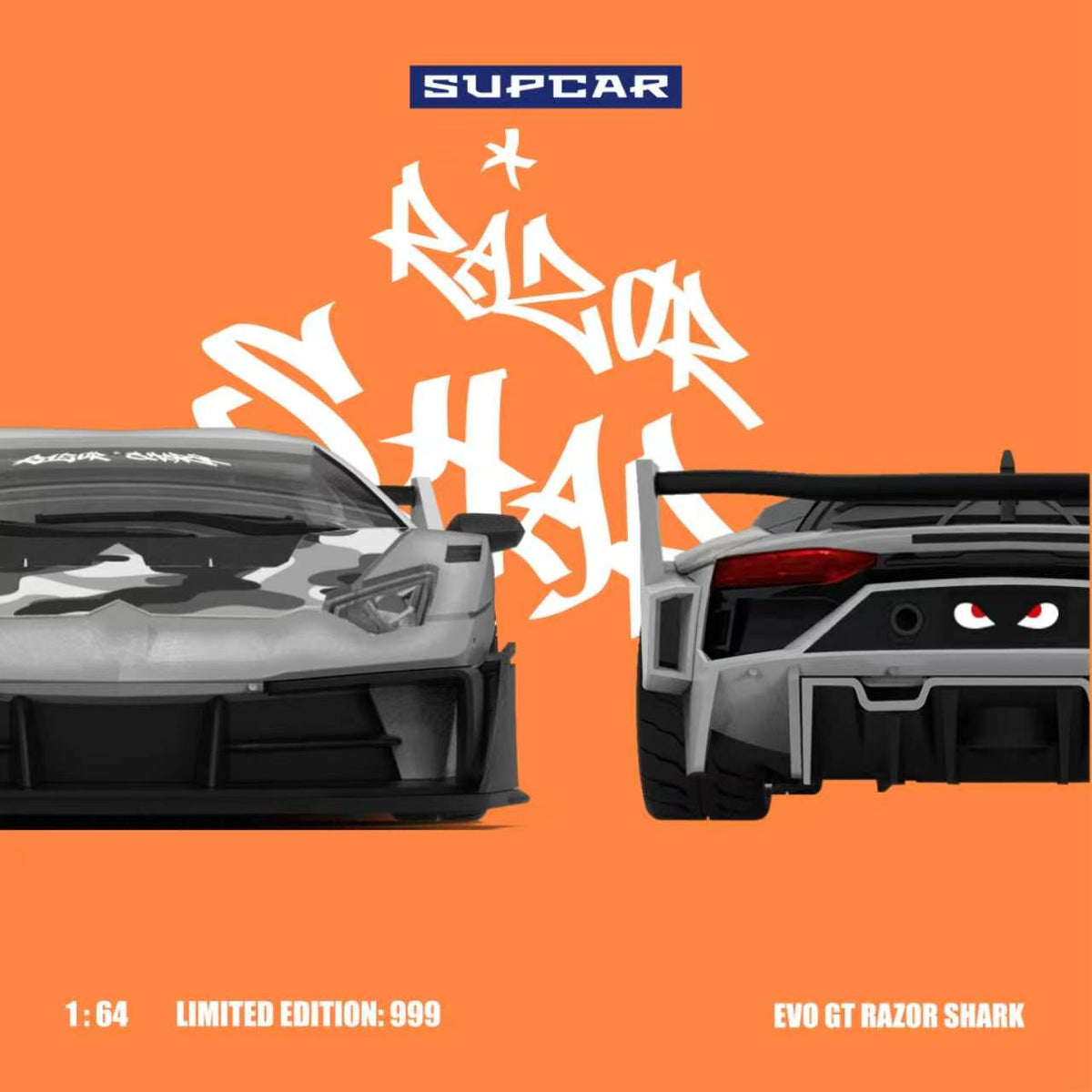 [Preorder] SUPCAR 1:64 Lamborghini GTEVO Shark Mouth Livery SC643834