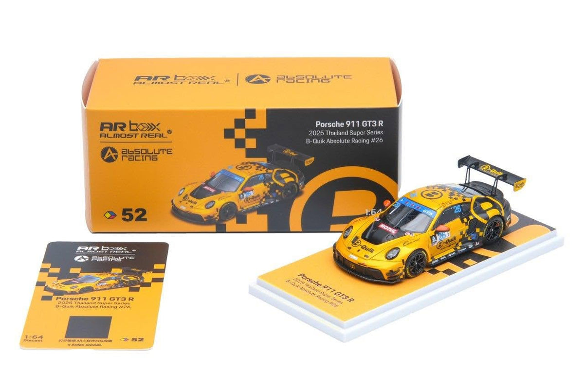 AR Box 1:64 Porsche 911 GT3 R 2025 Thailand Super Series B-Quik Absolute Racing #26 640005001