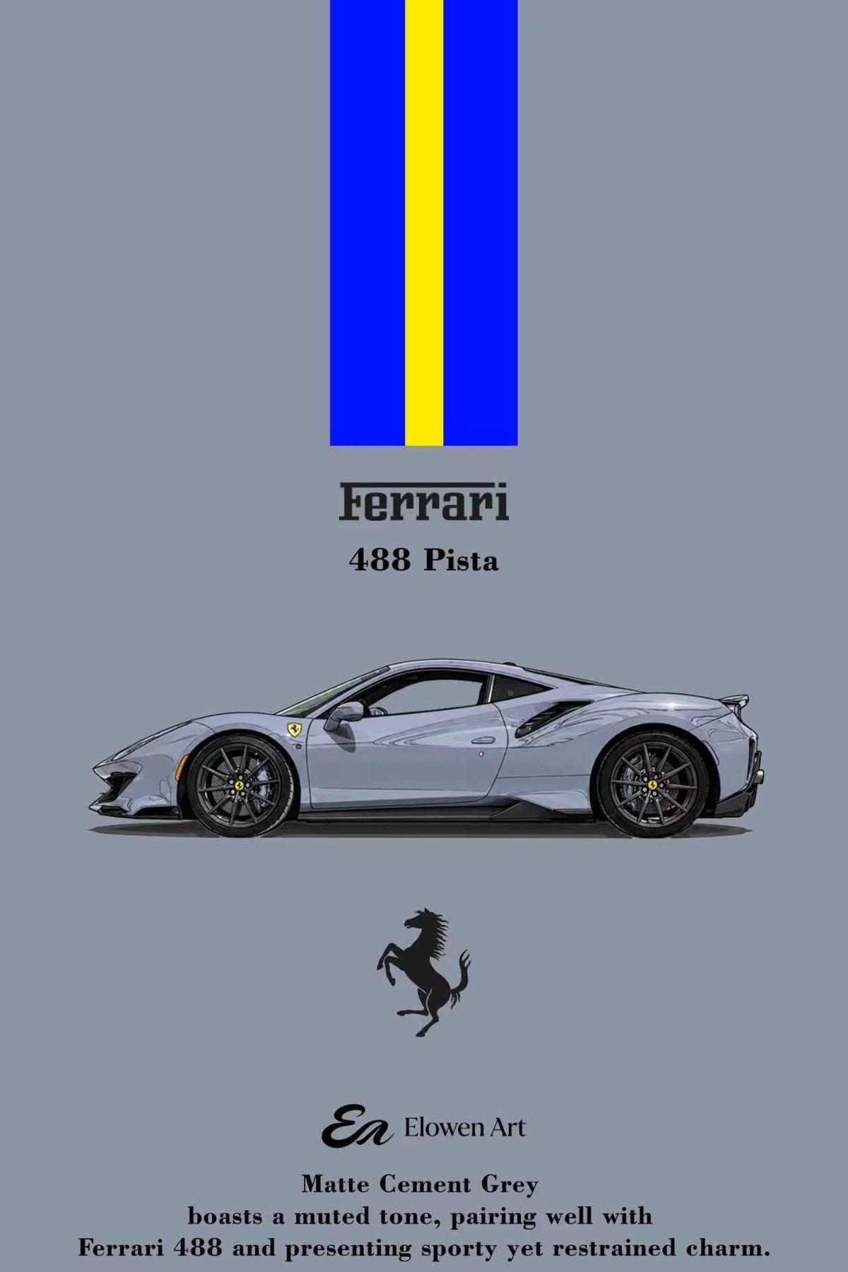 [Preorder] Elowen Art 1:64 488 Pista (5 Colours)