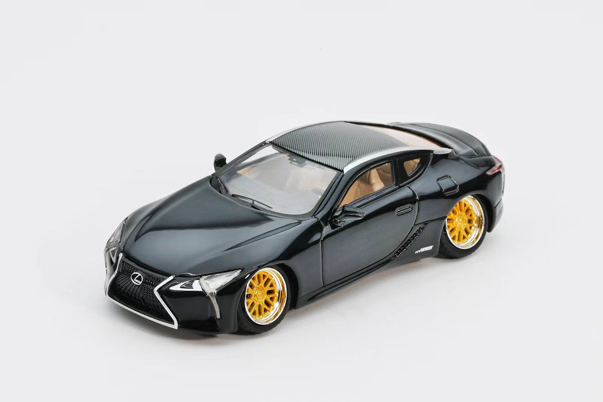 GCD x ENCHERY 1:64 Lexus LC500 Lowriding LHD 2017 Black GE-003-015