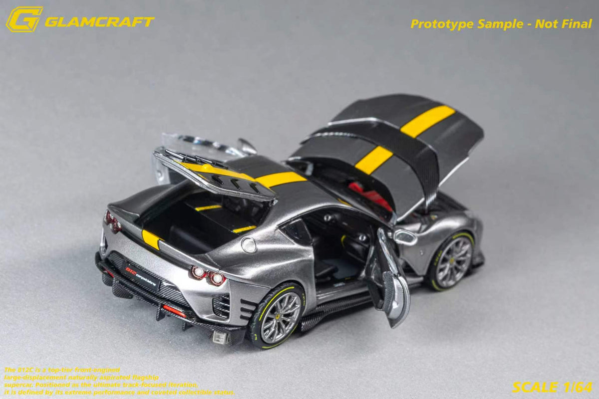 [Preorder] GlamCraft 1:64 Ferrari 812C Grey