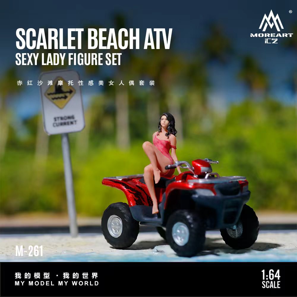 [Preorder] MoreArt 1:64 Scarlet Beach ATV Sexy Lady Figure Set MO222261
