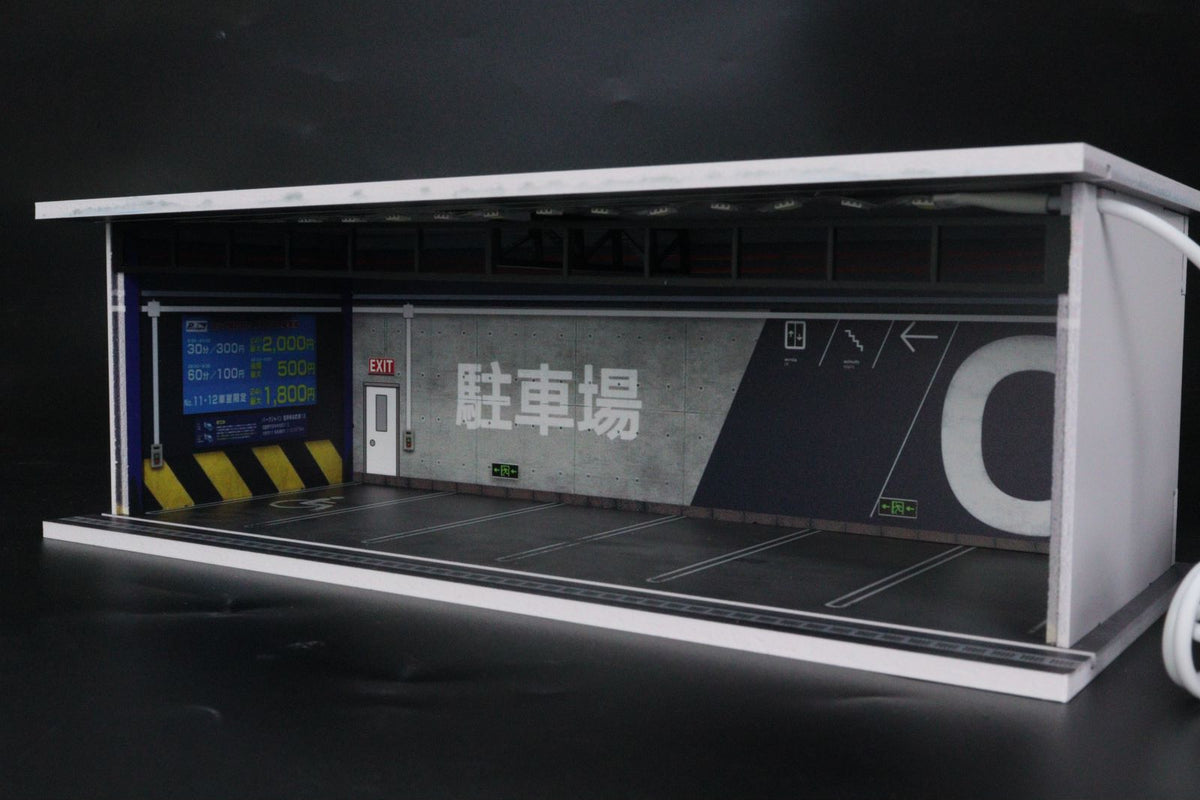 G.Fans MODELS 1:64 Garage with Lights Diorama Model 710022