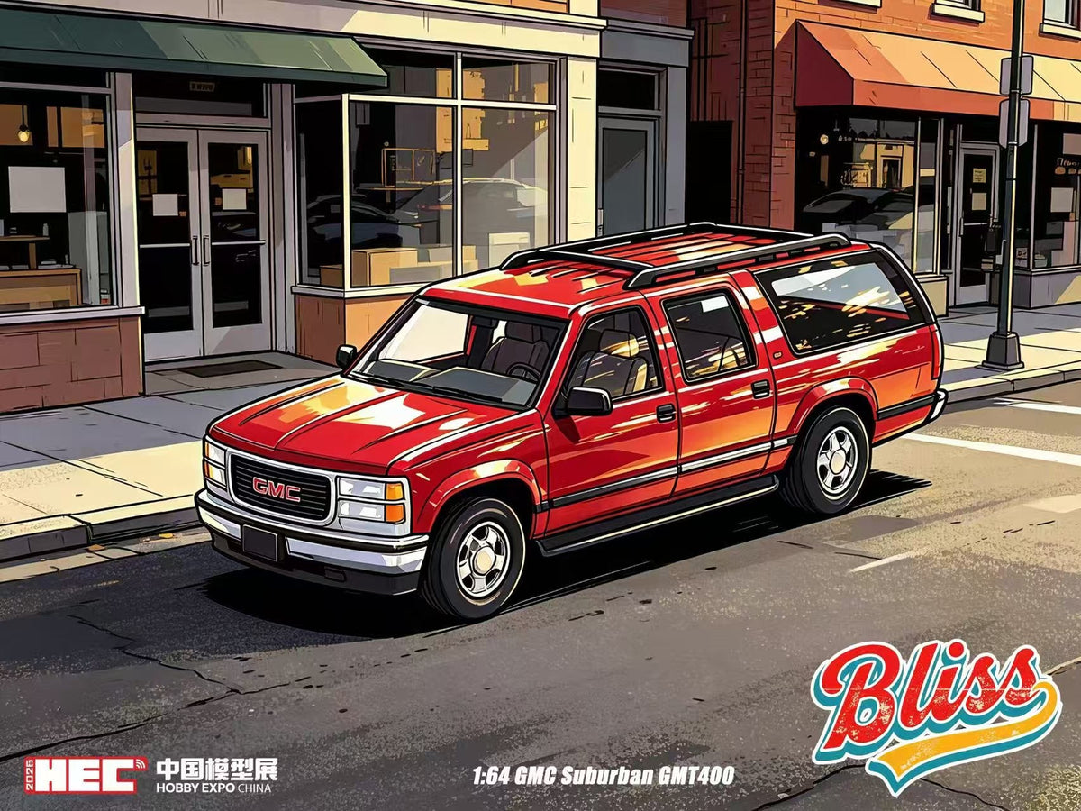BLISS 1:64 GMC Suburban GMT400 (3 Colours)