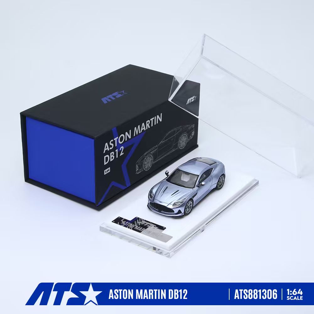 [Preorder] ATS Model 1:64 Aston Martin DB12 Silver/Metallic Brown (2 Colours) ATS881306/ ATS881308