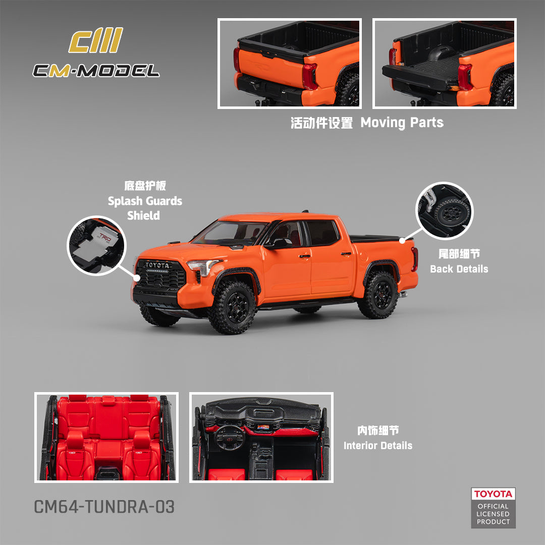 [Preorder] CM Model 1:64 Toyota Tundra TRD Orange CM64-Tundra-03