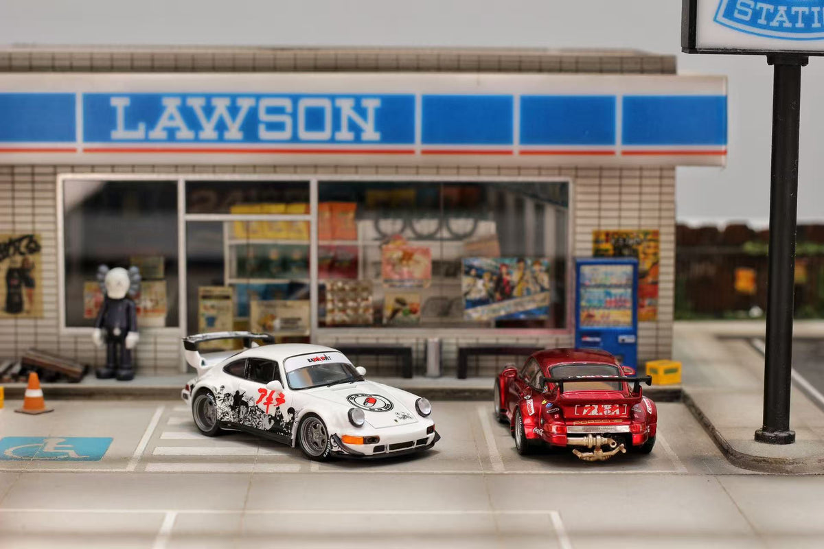 [Preorder] Street Weapon 1:64 Porsche RWB 964 AKIRA Livery (2 Colours)