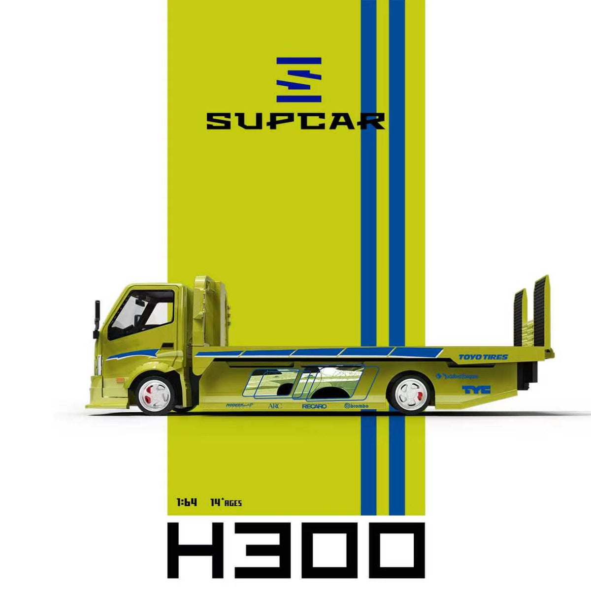 [Preorder] SUPCAR 1:64 H300 Fast and Furious Lime yellow SC647251