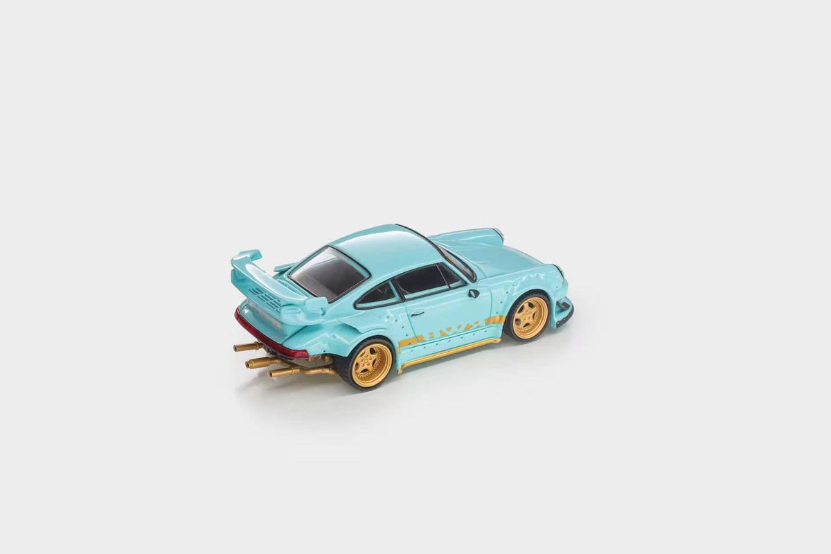[Preorder] ModelModel 1:64 Porsche RWB 930 Tiffany Blue MM64-RWB930-006