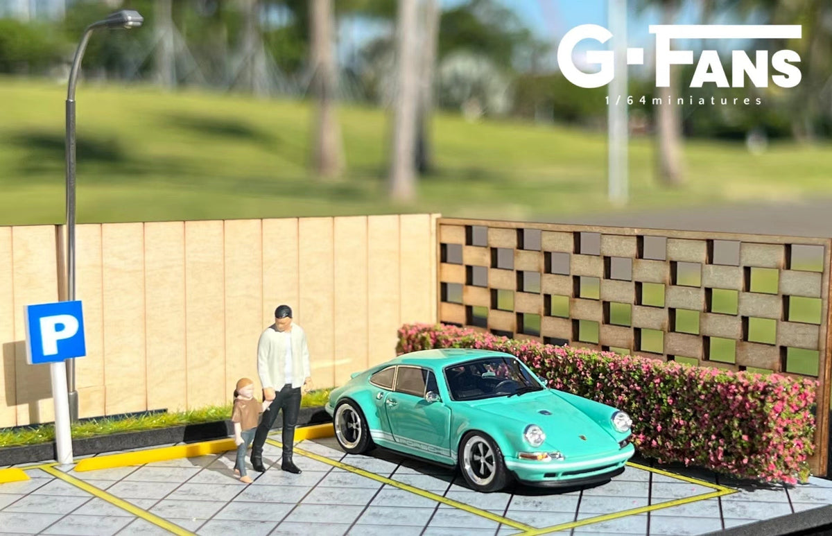 [Backorder] G.Fans 1:64 Diorama Garden Parking Scene Model 710029
