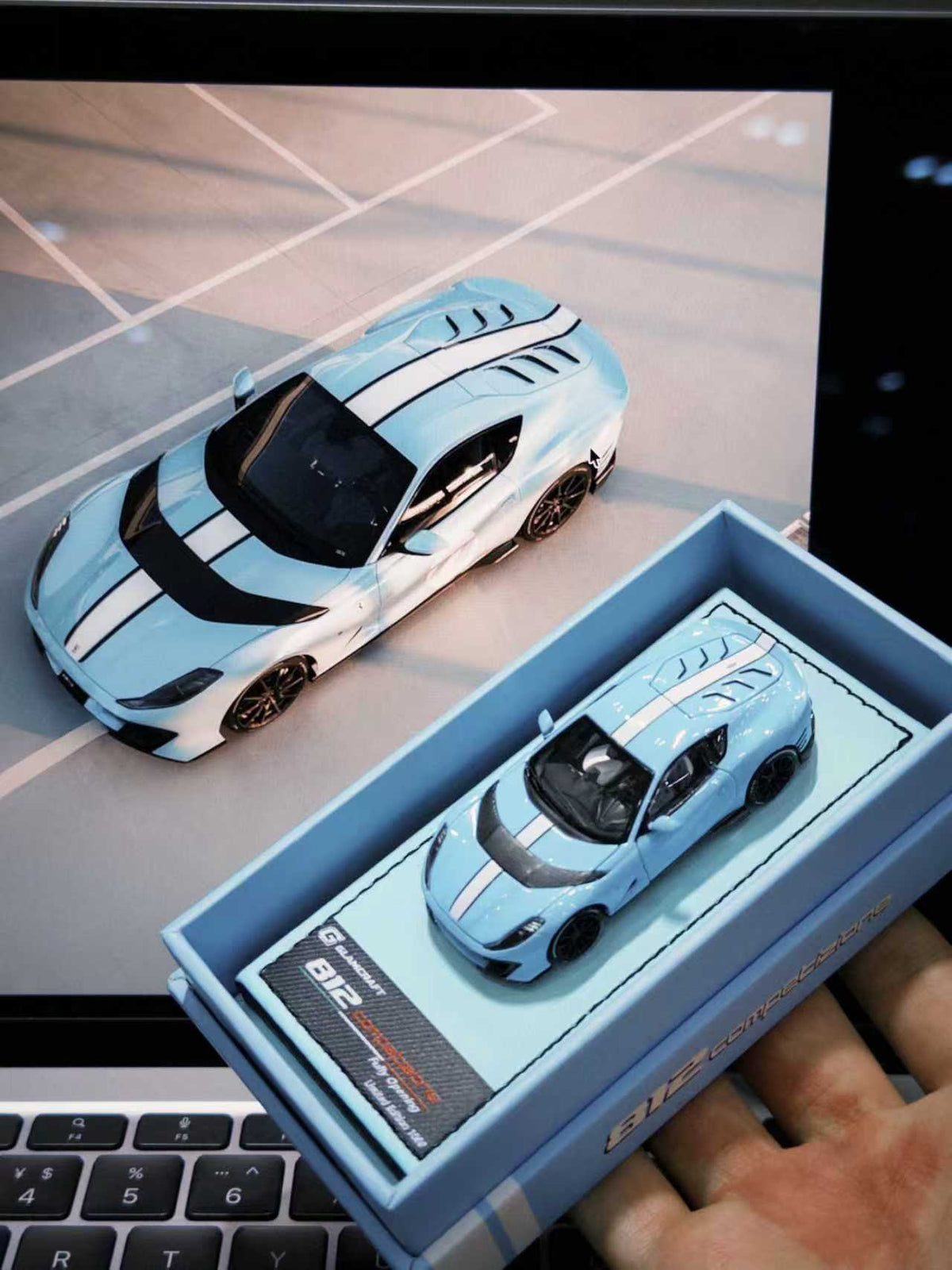 GlamCraft 1:64 Ferrari 812C Blue