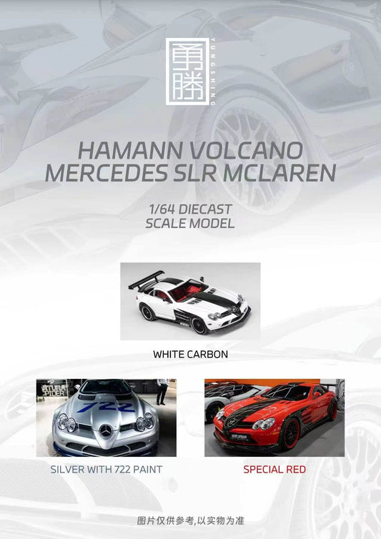 [Preorder] YS Model 1:64 Mercedes-Benz SLR Modified (3 Colours)