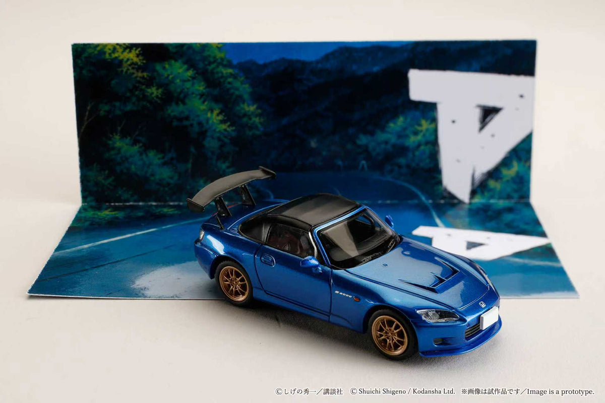 [Preorder] Hobby Japan 1:64 Honda S2000 Initial D Toshiya Joshima  VS Takumi Fujiwara Blue HJDMD012