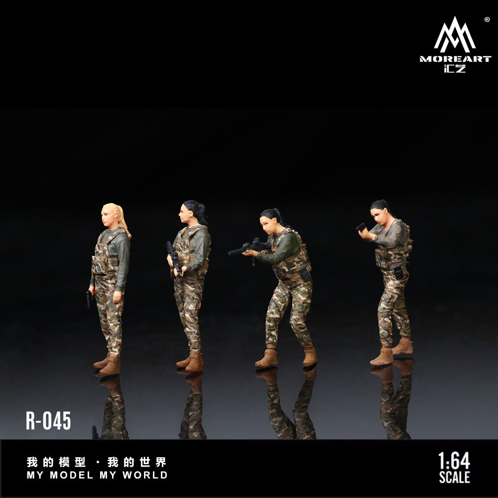 MoreArt 1:64 Special Forces Women's Doll Set MO223045