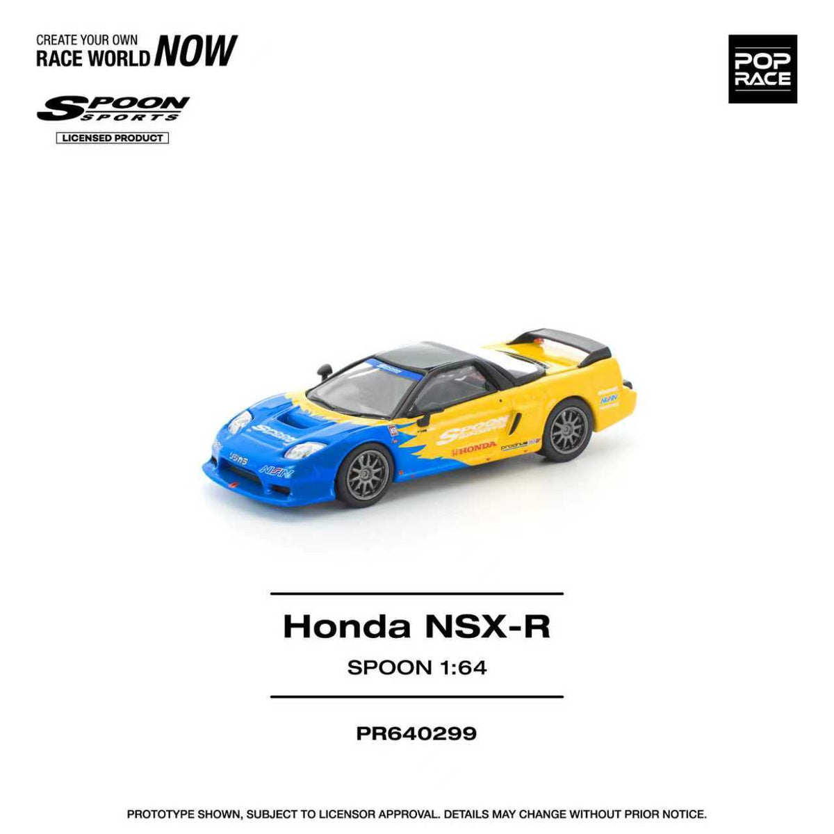 [Preorder] POPRACE 1:64 Honda NSX-R SPOON PR640299