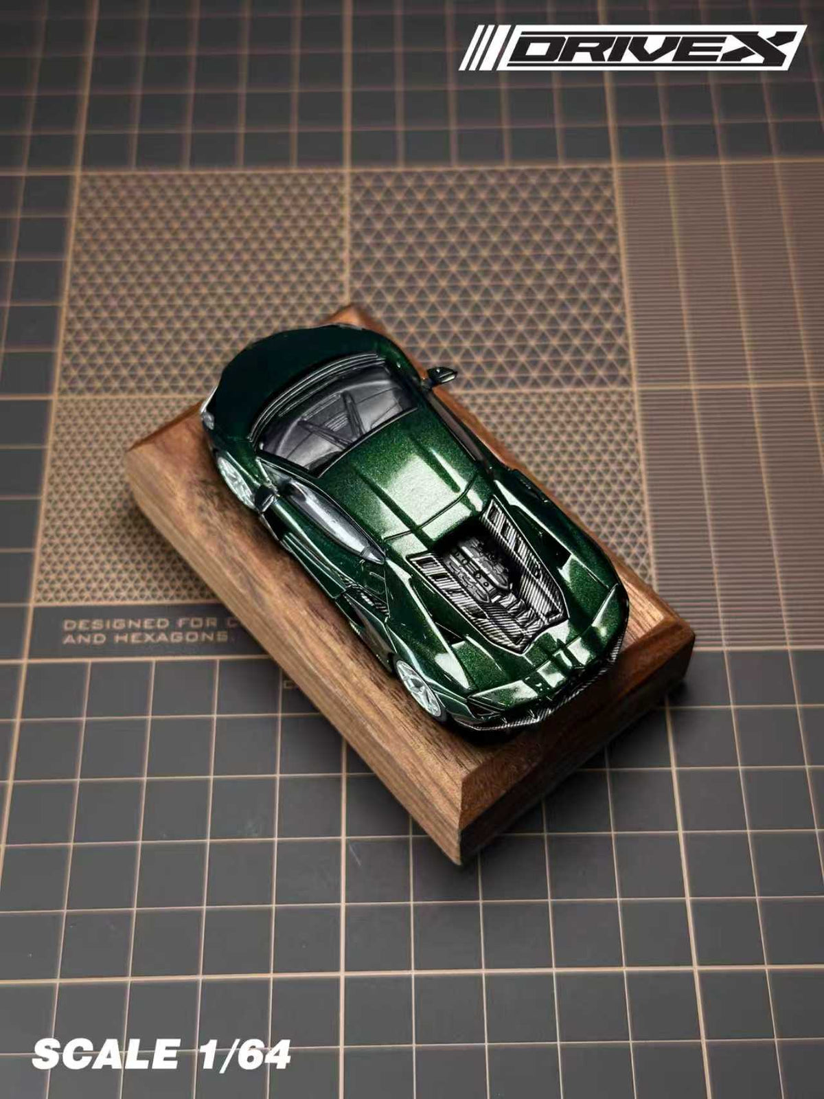 Drive X 1:64 Lamborghini Revuelto Hanging Card Board (7 Colours)