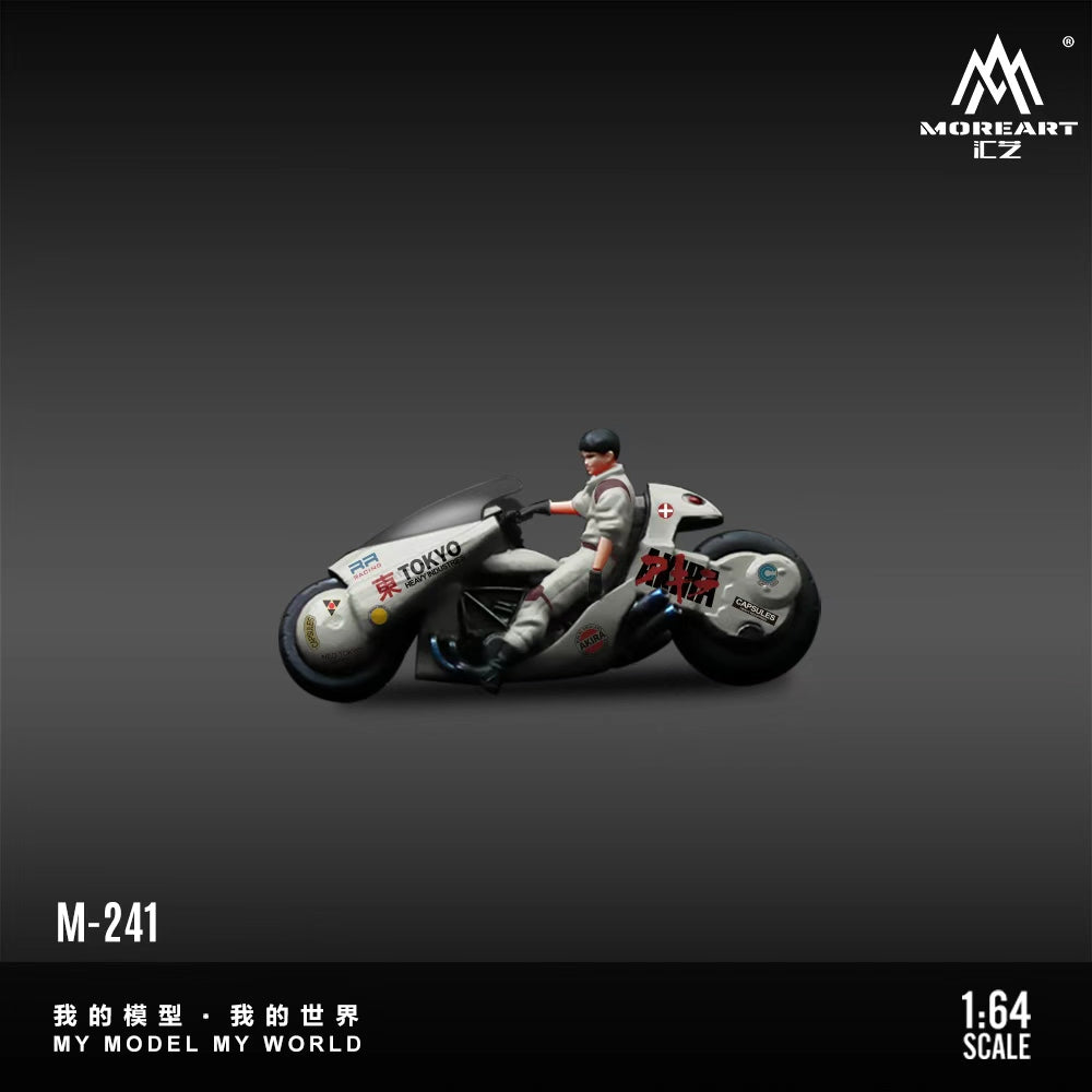 [Preorder] MoreArt 1:64 AKIRA RESIN MOTORCYCLE TITANIUM WHITE FADED VERSION MO222241