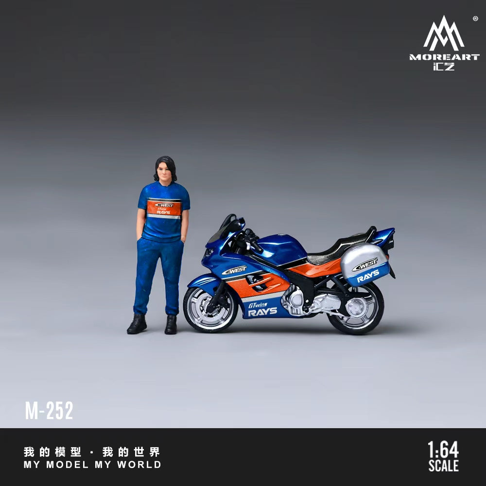 [Preorder] MoreArt 1:64 Triumph Sprint ST 1050 Motorcycle Figure Set MO222252