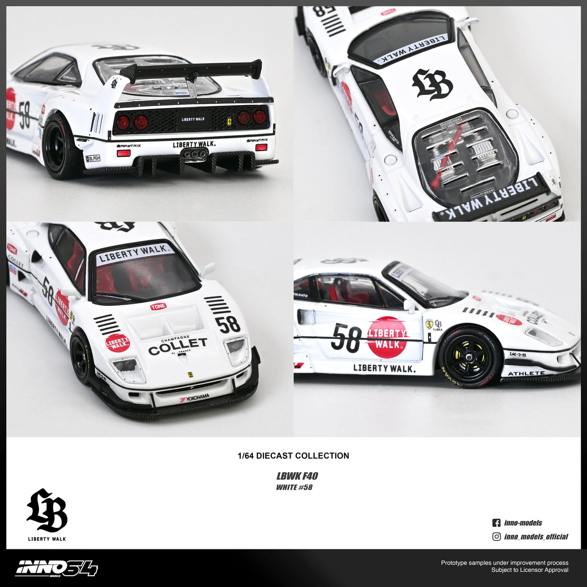 [Preorder] Inno64 1:64 LBWK F40 COLLET IN64-LBWKF40-COLLET