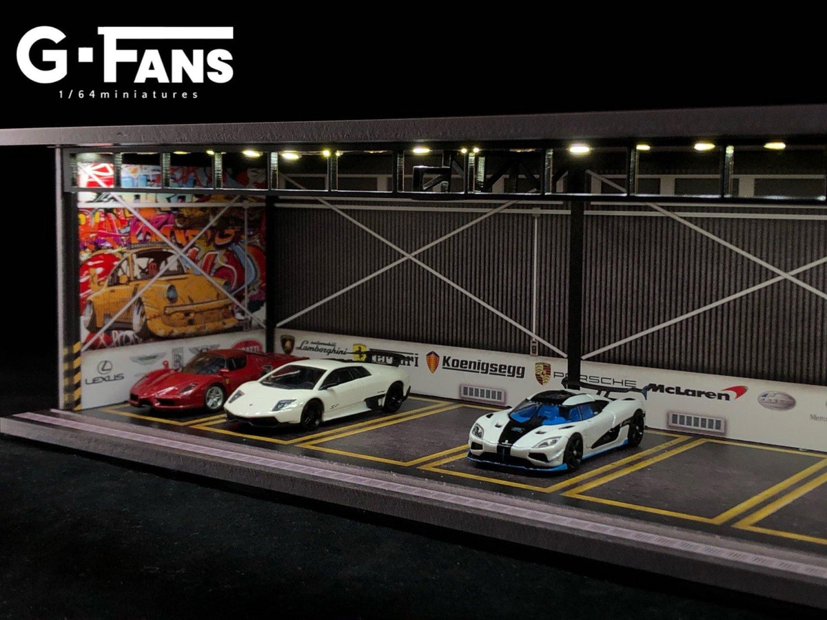 G.Fans 1:64 Garage Diorama with LED 710010