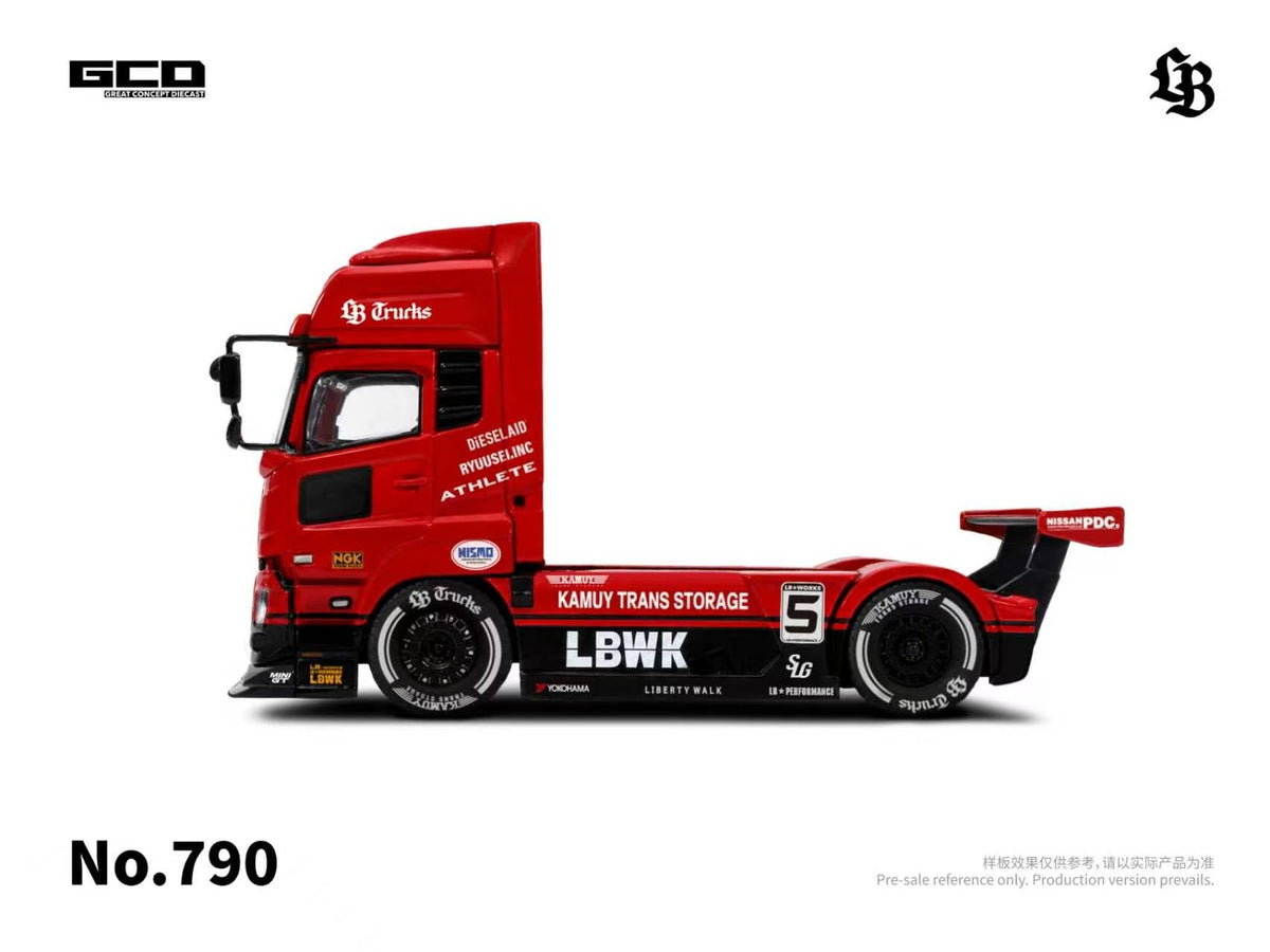 [Preorder] GCD 1:64 UD Quon 2022-Super Silhouettte Red/Black (RHD) KS-099-790