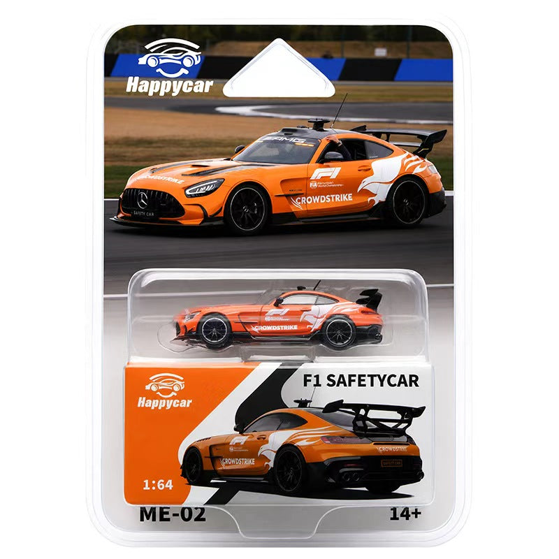 [Preorder] HappyCar 1:64 Mercedes AMG F1 SAFETYCAR Orange ME-02