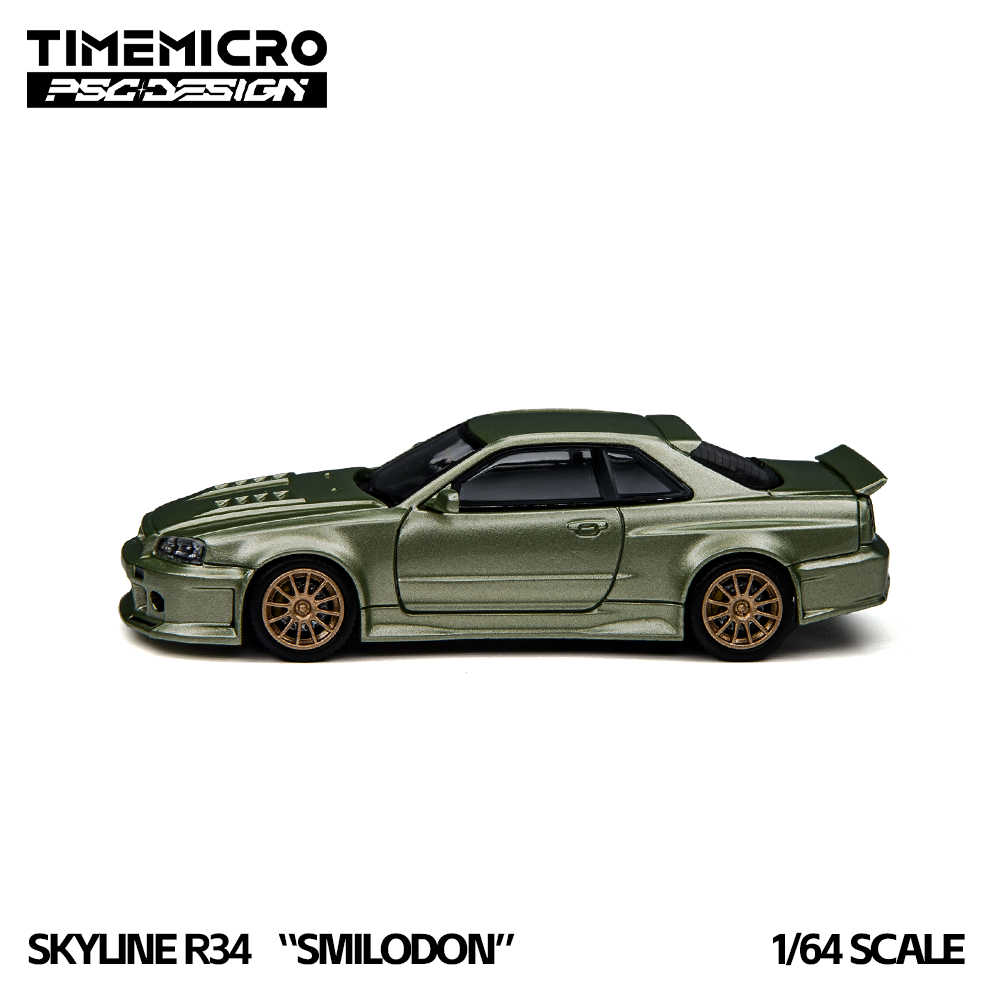 [Preorder] TimeMicro × PSC DESIGN 1:64 Nissan Skyline R34 Smilodon TM648405/TM648406
