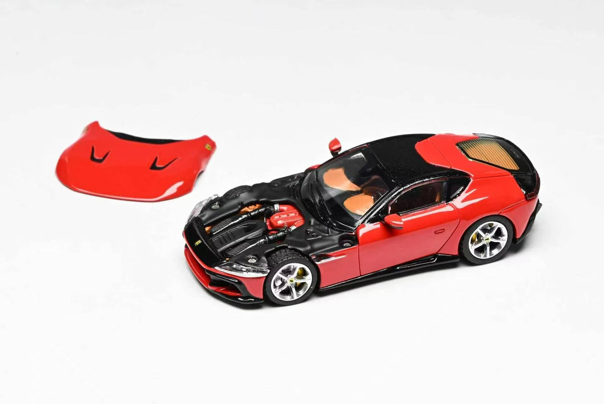 [Preorder] 7CM Model 1:64 Prancing Horse 12 Cilindri Red & Brown