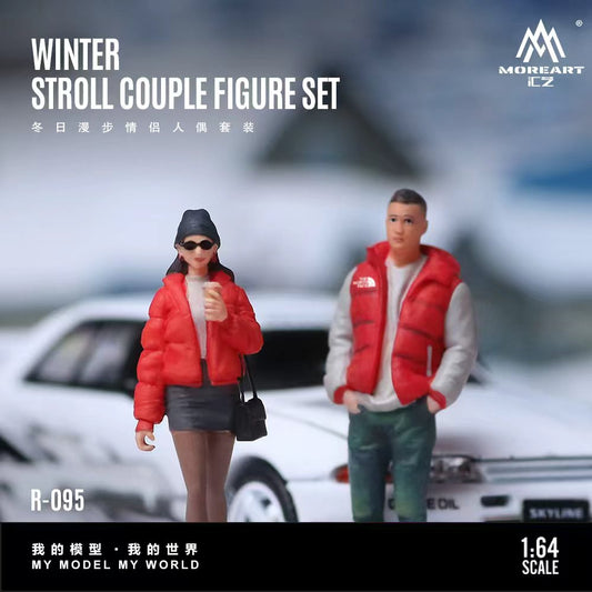 [Preorder] MoreArt 1:64 Winter Stroll Couple Doll FIGURE SET MO223095