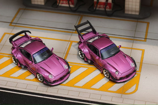 Street Weapon 1:64 Porsche RWB 993 Carmen Purple Metallic (2 Versions)