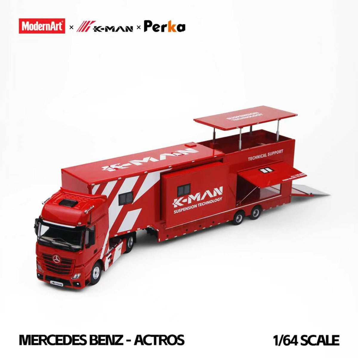 [Preorder] ModernArt x K-MAN x Perka 1:64 Mercedes-Benz Actros K-MAN Race Support MD801001