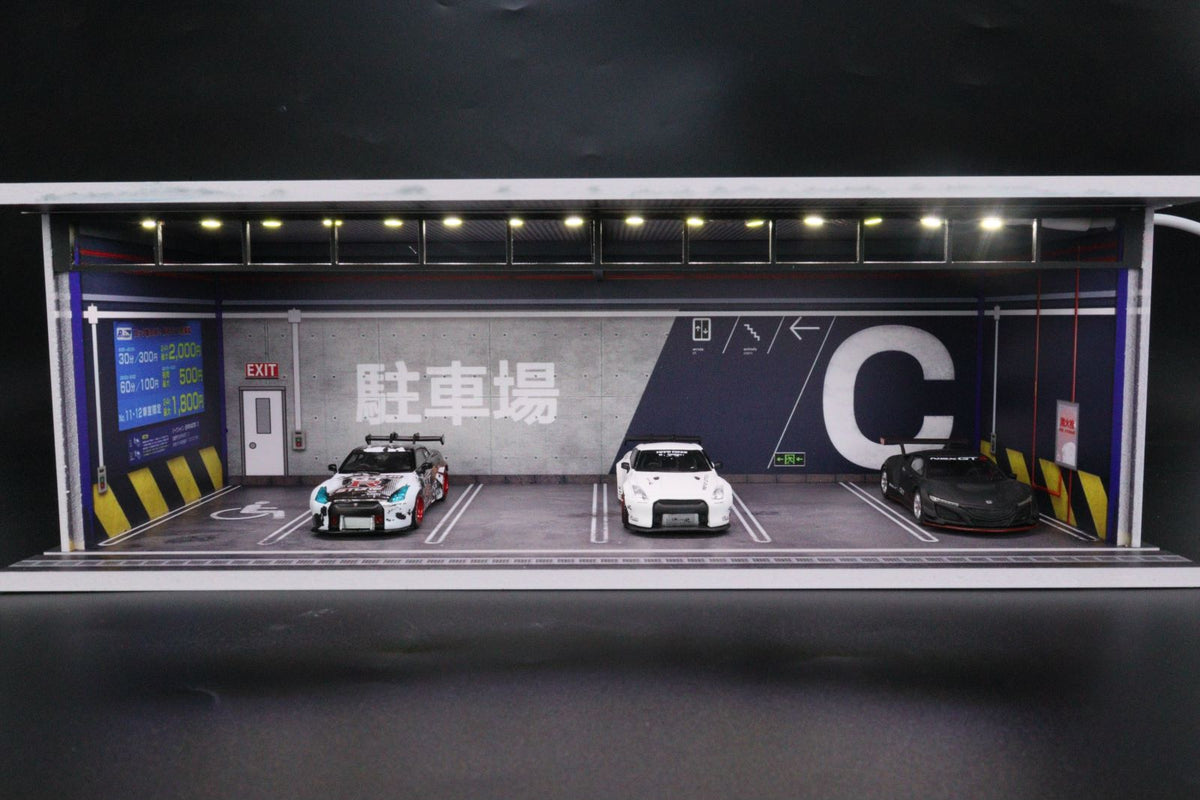 G.Fans MODELS 1:64 Garage with Lights Diorama Model 710022