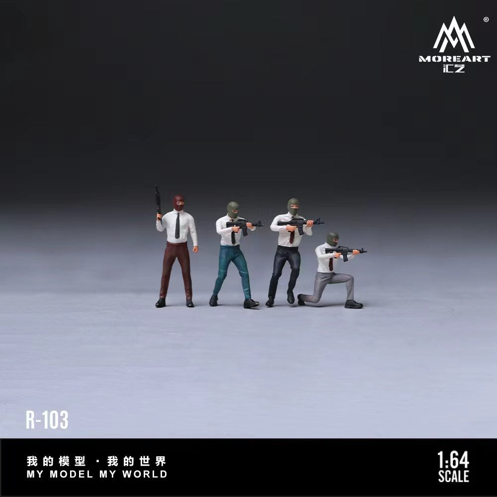 [Preorder] MoreArt 1:64 Bandit Suit Figure Set A MO223103