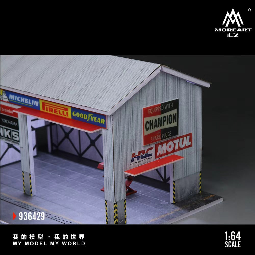 [Preorder] MoreArt 1:64 RACING CAR REPAIR SHOP MO936429