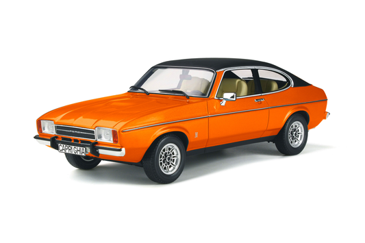 [Preorder] OttO 1:18 Ford CAPRI MK2 3,0L V6 GHIA PHOENIX ORANGE Black Top OT1387