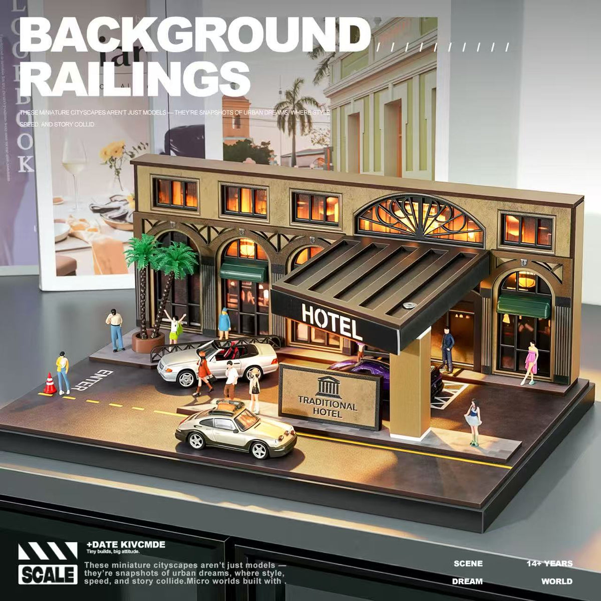[Preorder] SHOU CANG JIA 1:64 Mid-Century Chinese Style Hotel Scene SCJ-82071